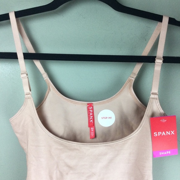 NWT Spanx Suit Your Fancy Open Bust Champagne Beige Light Control Cami Size XS - Picture 5 of 9